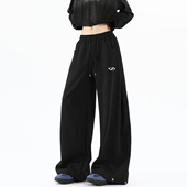 悟空有货美式 宽松情侣阔腿百搭休闲长裤 潮牌重磅弯刀卫裤 男女秋季