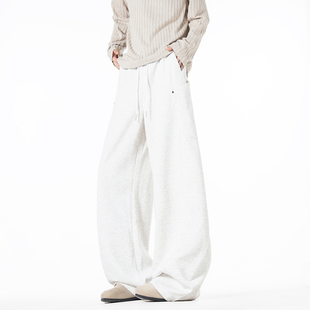 复古宽松阔腿百搭休闲裤 男秋季 重磅垂感弯刀卫裤 悟空有货潮牌美式