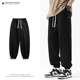 男潮牌宽松阔腿休闲百搭卫裤 悟空有货夏季 复古简约纯色运动束脚裤