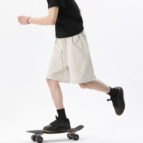 夏季解构拼接运动短裤男潮