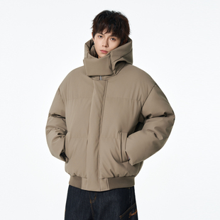 悟空有货潮牌冬季加厚连帽棉衣面包服男复古情侣保暖百搭棉服外套