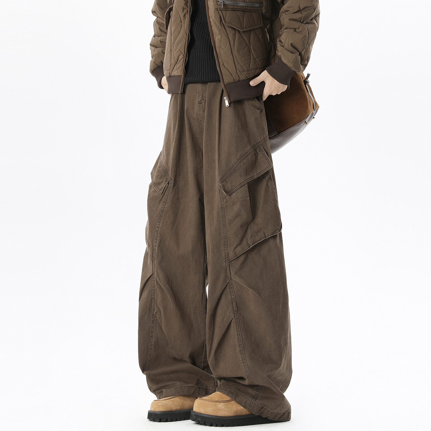 悟空有货美式潮牌大口袋直筒工装裤男复古宽松潮流阔腿百搭休闲裤,男装,休闲裤,淘宝优惠券,粉丝福利购,淘宝优惠卷