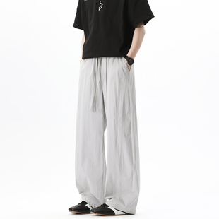 男速干轻薄宽松百搭弯刀休闲长裤 直筒运动冲锋裤 美式 悟空有货夏季