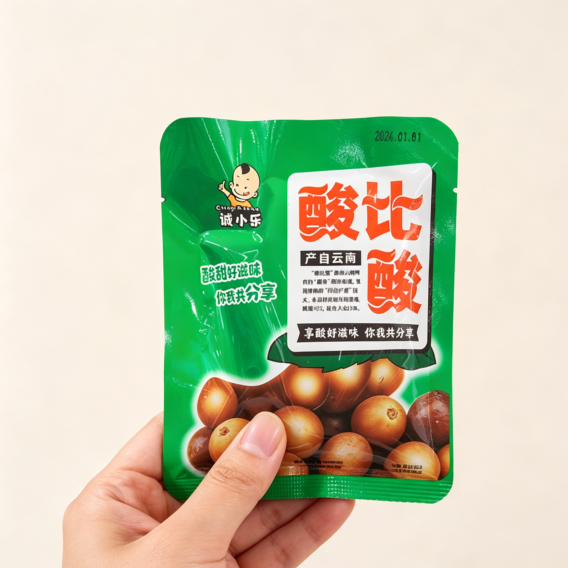 诚小乐酸比酸酸角云南特产网红休闲小零食8090后怀旧酸角干糖果糕