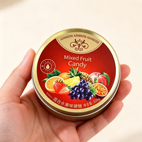 ADMKISS（铁罐装水果糖多口味混合硬糖喜糖结婚高颜值情