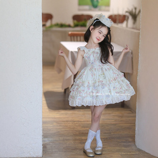 女童法式甜美风碎花吊带裙连衣裙2026夏季新款小女孩度假风公主裙