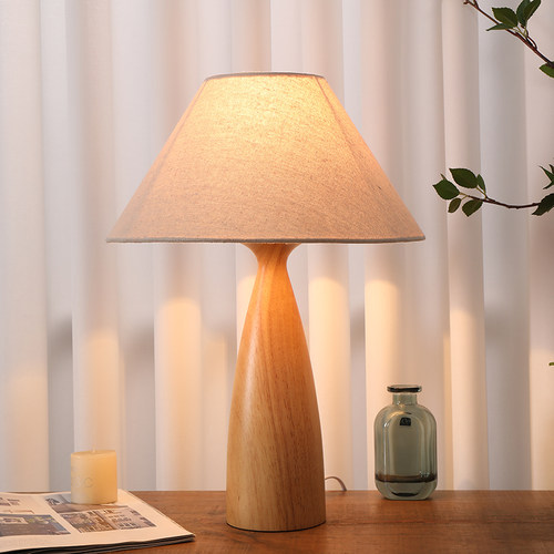 布艺卧室书房日式实木侘寂风