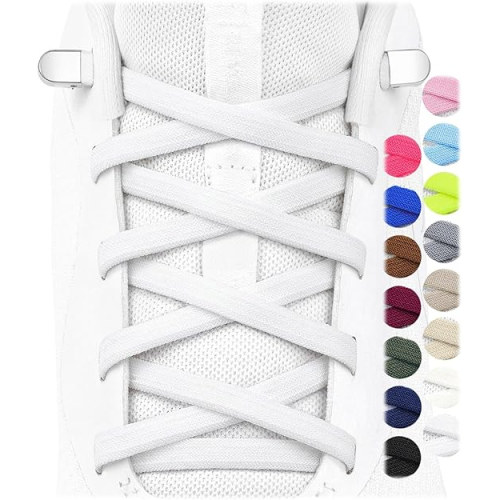 懒人免系神器鞋带固定扣男款女款松紧扁平弹力黑白色小白鞋鞋带绳