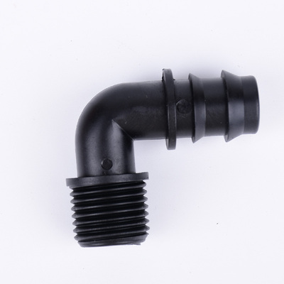 16 20PE管用配件 滴灌倒刺直通弯 承倒刺弯头大棚喷灌正三通堵头