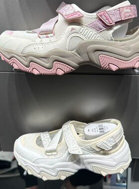李宁女子凉鞋2025夏季新款猫爪 SANDAL运动潮流玛丽珍凉鞋AGUV004