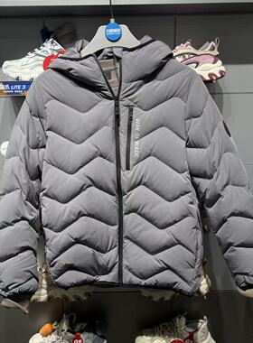 李宁羽绒服2025冬季新款韦德系列男子防泼水鹅绒短羽绒服AYMV055