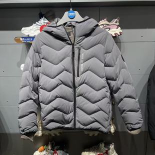 李宁羽绒服2025冬季新款韦德系列男子防泼水鹅绒短羽绒服AYMV055