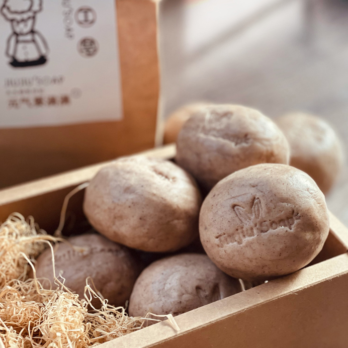 进口原材何首乌茶麸无硅油植物洗发茶籽粉茶枯洗发饼温和控油蓬松