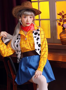 万圣节玩具总动员胡迪cos服美国电影角色cosplay服装角色扮演套装