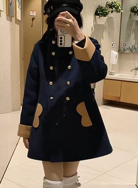 偶像活动cos服星光学园星宫莓冬季校服cosplay冬装外套毛呢大衣