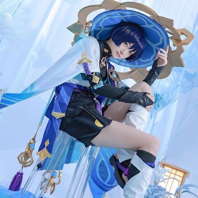 樱初舞cos原神散兵流浪者cos服