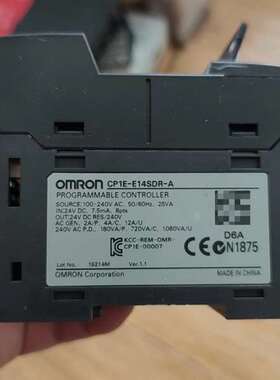 咨询欧姆龙CP1E-E14SDR-A PLC控制器，实物拍议价