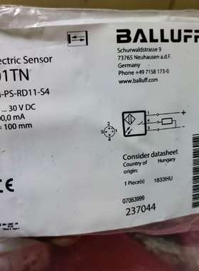 咨询BALLUFF/巴鲁夫，BOS01TN，全新2个巴鲁议价