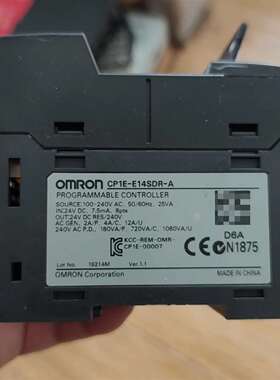 咨询欧姆龙CP1E-E14SDR-A PLC控制器，实物拍议价