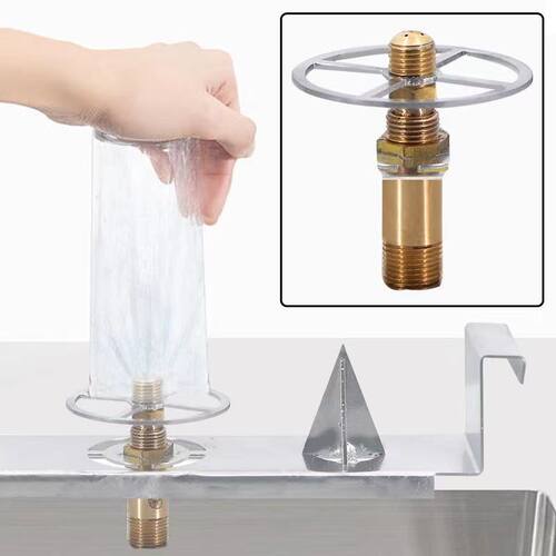 飞防植保农药开瓶洗瓶器不锈钢刀架纯铜按压喷嘴兑药神器质保一年