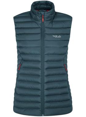 代购rab女士羽绒服防水防风保暖马甲立领无袖轻量外套MICROLIGHT