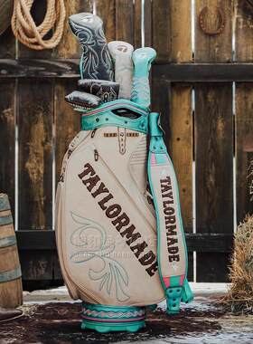 taylormade 泰勒梅高尔夫球包 女士职业赛球袋 限定发售刺绣印花