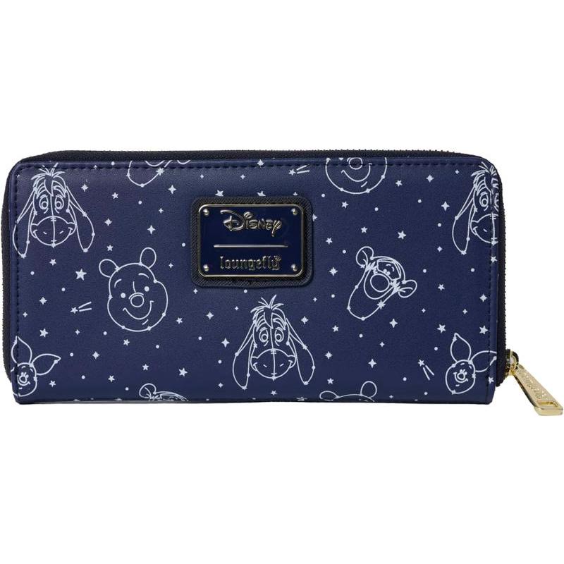 代购Loungefly女士迪士尼钱包多卡位收纳带硬币袋内置ID窗口防滑