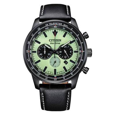 Citizen 西铁城正品男表 24新款日韩手表石英黑色皮带 CA4505-21X