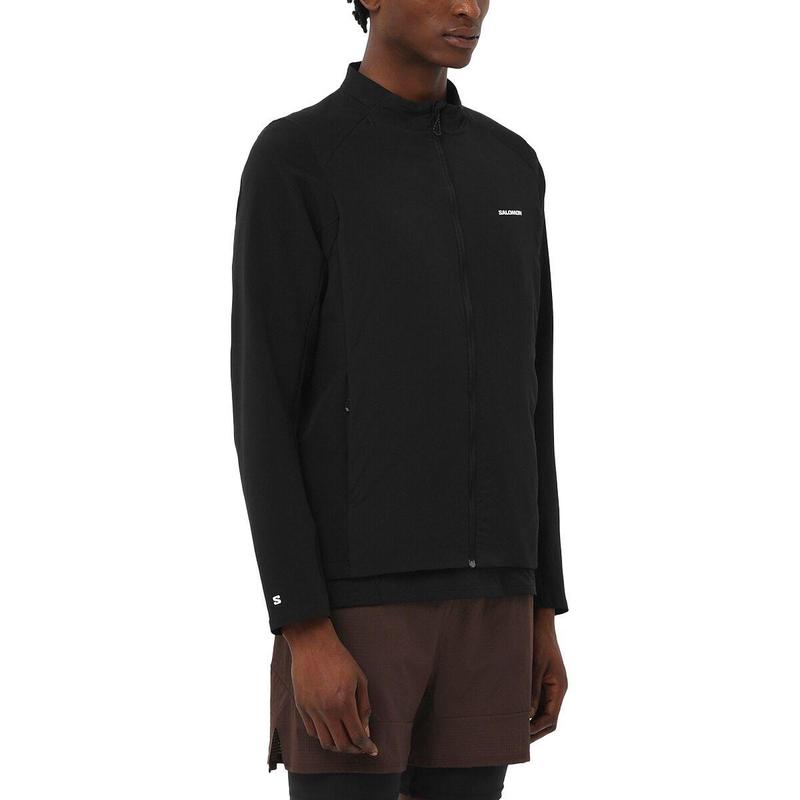 代购SALOMON萨洛蒙男士抓绒衣保暖透气防风保暖外套立领长袖