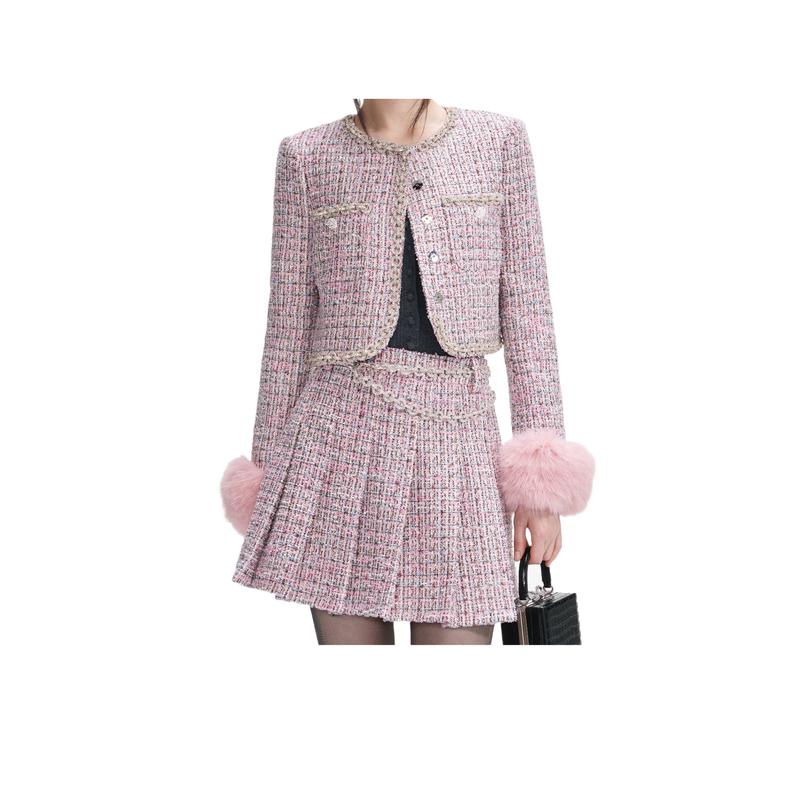 SelfPortrait半身裙女修身显瘦舒适保暖透气性好防皱耐穿