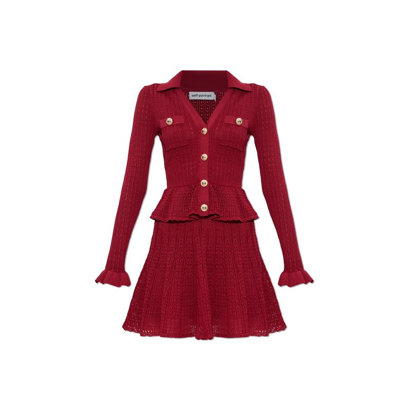SelfPortrait连衣裙女修身显瘦透气舒适柔软亲肤立体剪裁