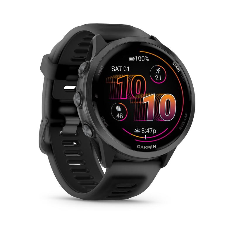 Garmin佳明手表男GPS定位训练计划健康监测语音通话石英47毫米