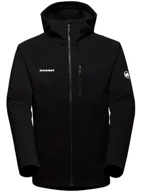 代购Mammut男士冲锋衣防水夹克连帽长袖保暖外套Ultimate Comfort