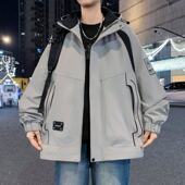 外套男装 以2026新款 春秋季 初高中学生帅气冲锋衣青少年大童夹克純