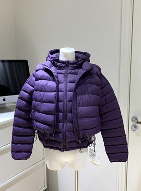 alright then 90%白鸭绒宽松正肩短款羽绒马甲保暖外套