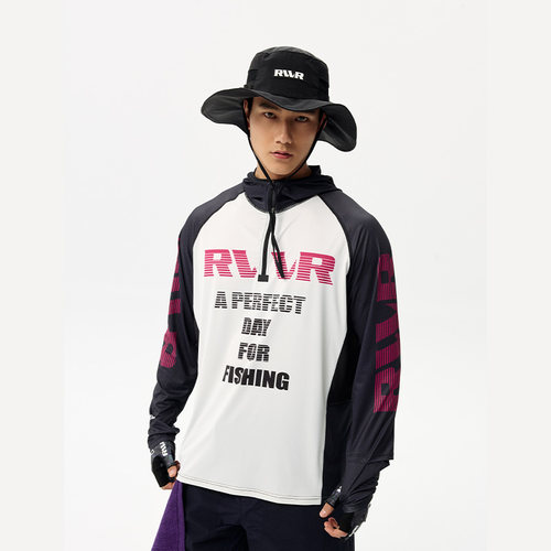 RVVR25款冰丝防晒服连帽防晒衣户外路亚春夏长袖钓鱼服透气速干