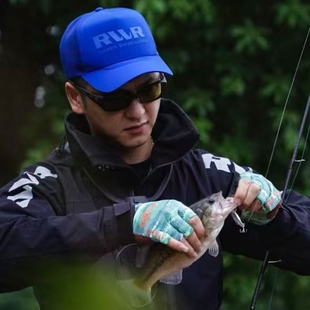 特价RVVR 2023款钓鱼手套露五指三指路亚防晒防滑冰丝夏季秋季款