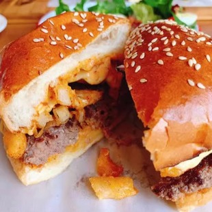 Brewery薯条汉堡素食汉堡即食西餐下午茶 Boat 北京悠航鲜啤 Slow