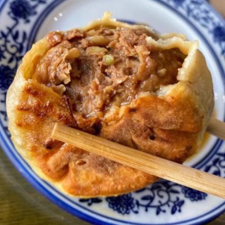 北京传统小吃天桥茶汤李 门丁肉饼牛肉饼即食熟食门钉馅饼