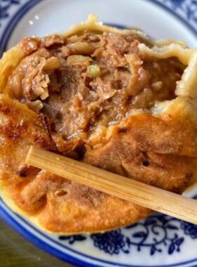 北京传统小吃天桥茶汤李 门丁肉饼牛肉饼即食熟食门钉馅饼