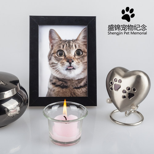 盛锦宠物纪念木盒金属罐去世火化