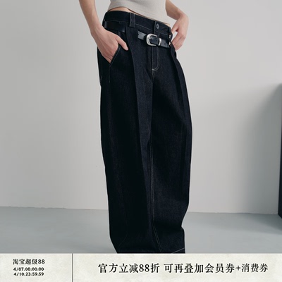 JCAESAR DENIMS工字褶暗腰袢原牛 固色水洗 H版型挺阔 暗扣袢