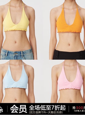 JCAESAR BIKINI 抽褶比基尼 U领绑带设计 胸垫可自行拆卸更换