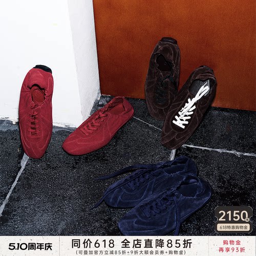 JCAESAR WOMEN反绒牛皮流线德训休闲鞋 羊皮内里 橡胶大底 多色