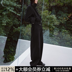 TR面料 打褶袋鼠裤 裤 型挺阔 侧打褶 JCAESAR 前片袋鼠口袋 WOMEN