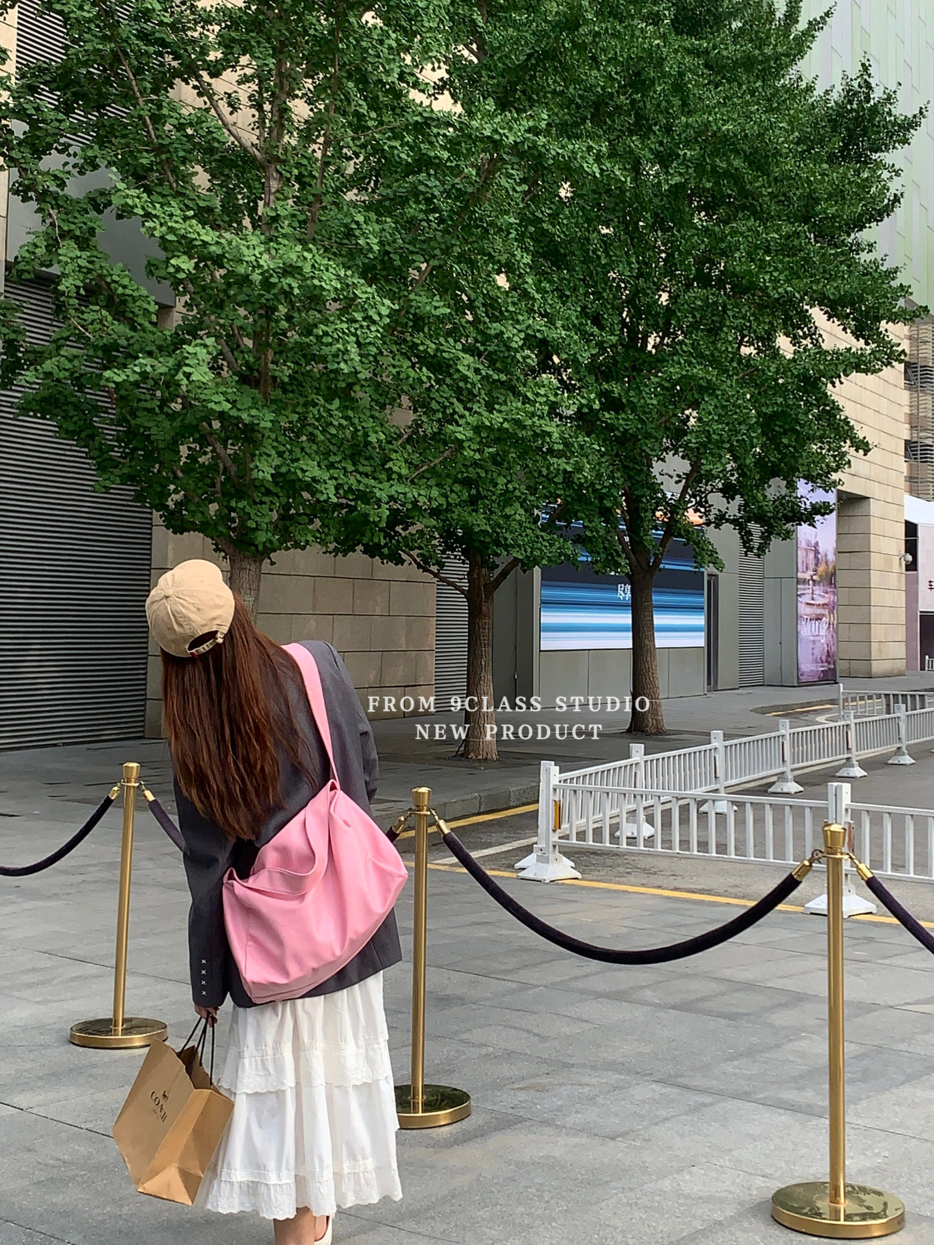 9class软皮大容量托特包