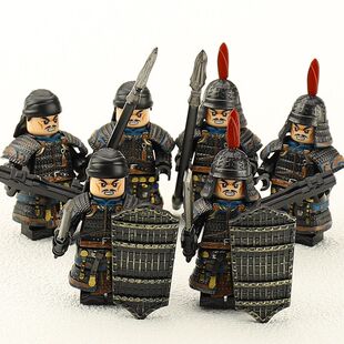 中国积木古代大唐朝右骁卫神武军旅贲军不良人玄甲陌刀军团陇右军