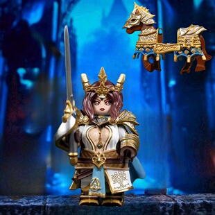 圆桌骑士兰斯洛特亚瑟王第桂妮维亚三方人仔中古系列拼装玩具