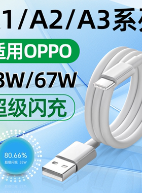 适用OPPOA1Pro数据线67W超级闪充OPPOA1Pro充电线33W原装快充TYPEC加长OPPO A1S/A1X/A2/A3Pro活力版2米装