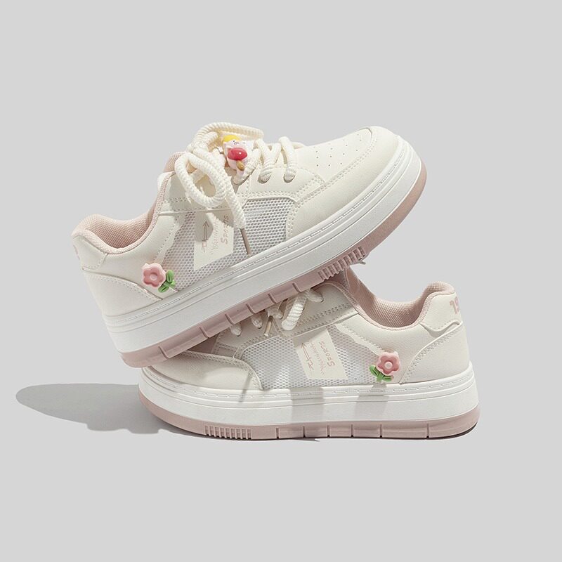 小众原创可爱小白鞋女2026春季新款ins潮厚底百搭学生运动板鞋子